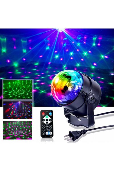 Choice EU plug LED Crystal Color Magic Ball Lights Rotating RGB LED Stage Light Bulb Lamp for Ktv Bar Disco