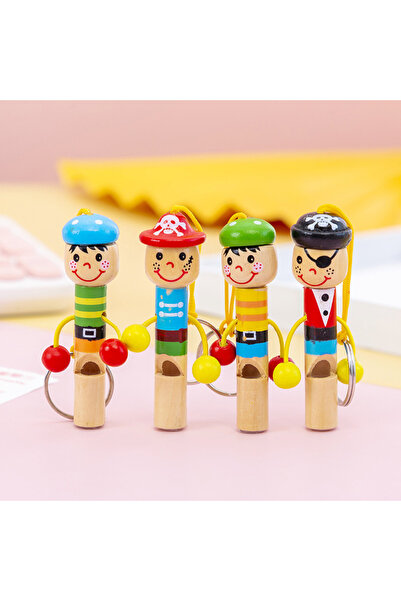 Choice 12 قطعة من 12/30 قطعة من لعبة صفارة القراصنة الخشبية الصغيرة مع سلسلة ...