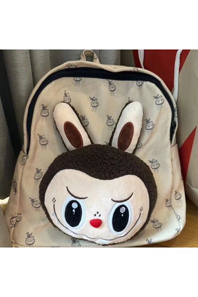 Hasbro LABUBU LABUBU Character Peripheral Large Capacity Backpack College Style Children'S Schoolbag Girls