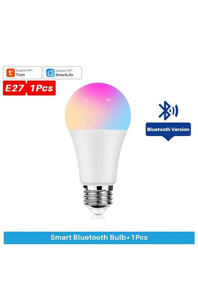 Choice E27 Bluetooth Blub Tuya Smart Bulb E27 APP Control Bluetooth Dimmable LED Light Bulb RGB Lamp 85-265