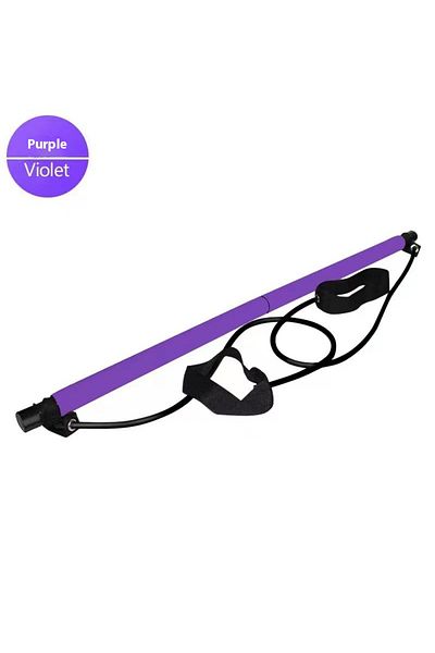 Choice purple Pilates Stick - Adjustable Fitness Bar for Home Workout, Yoga, Stretching & Toning - Portable