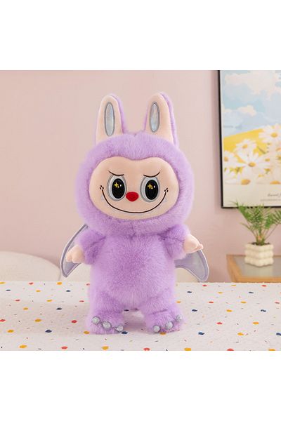 Choice 30CM Purple Hot Sale Monster Labubu Zimomo Angel Diy Doll Figure Vinyl Pendant Doll Model Plush Toy