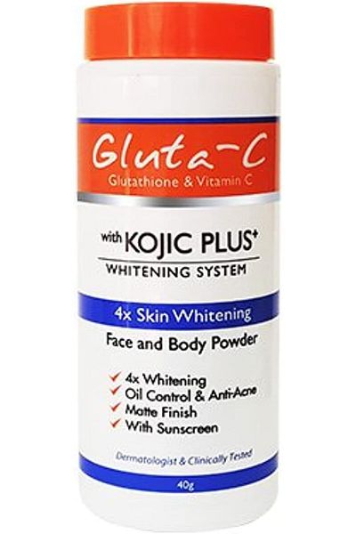 Gluta -C Face and Body Powder with Kojic Plus Whitening System - 40g