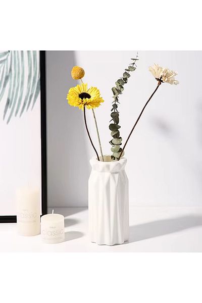 Choice style4 1pc Nordic Plastic Vase Simple Small Fresh Flower Pot Storage Bottle for Flowers Living Room