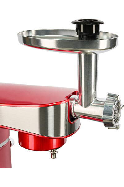 Buntz Robot de bucatarie Buntz, BMP-1500RD, 1500 W, Bol 6 L inox, 6 Viteze, Tocator si Blender, Rosu