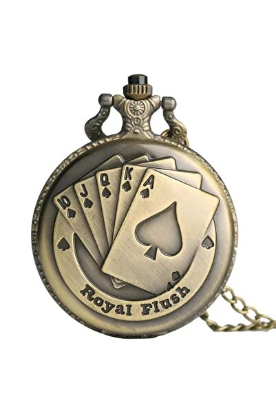 Choice ساعة جيب كوارتز كرتونية برونزية عتيقة من البرونز بوكر أفضل هدية للأطفا...