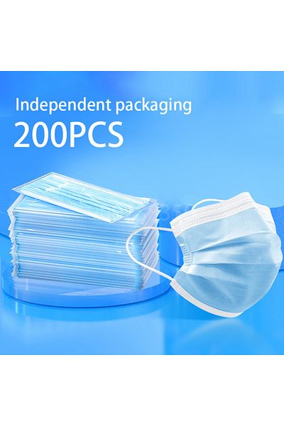 Choice 200PCS-Blue 10-500pcs Disposable Adults individual package Masks Filter Meltblown Non-wove Face mask