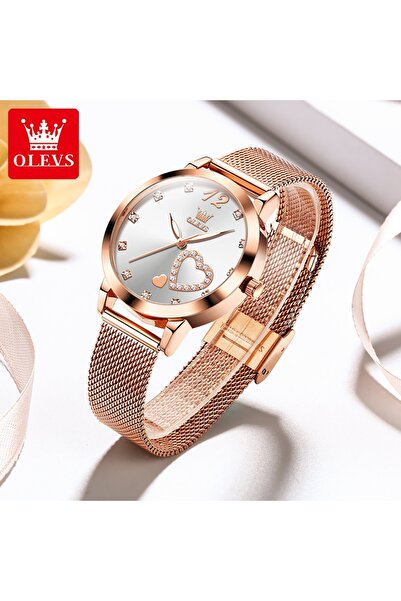 Choice نعم ساعة OLEVS 5189 النسائية باللون الأبيض، ساعة كوارتز كاجوال أنيقة ل...