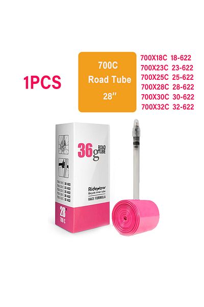 Choice 85mm with patch kit 700C 36G RideNow Ultralight Bike Inner Tube 700c Road Bicycle TPU Inner Tube 45m
