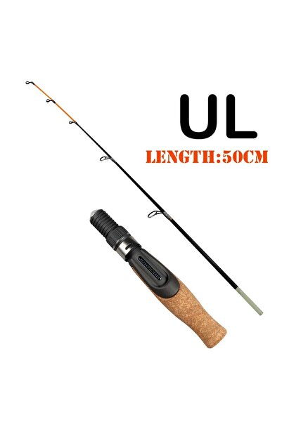 Choice صنارة صيد جليدية من UL بطول 50 سم، صنارة صيد شتوية من UL ML M MH، طرف ...