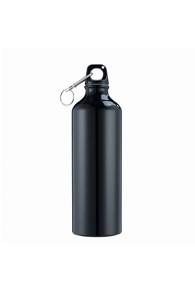 Choice Black 600mL Water Bottles with Carabiner Portable Aluminum Water Bottle Reusable Leakproof Water Jug