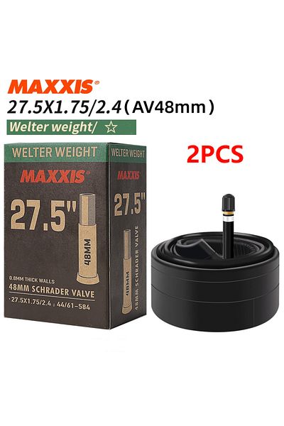 Choice 27.5x1.75-2.4 AV48x2 2PCS MAXXIS WELTER WEIGHT Bicycle Inner Tube 26/27.5/29 Inner Tube Of Mountain