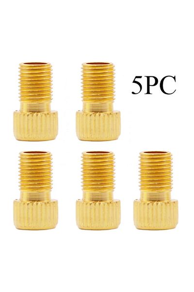 Choice STRAIGHTGRAIN-5PC 5PC F/V To A/V Valve Adapter Bike Value Converter Presta To Schrader Golden Bike T