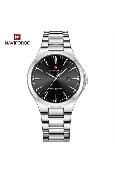 Naviforce SB NAVIFORCE Original Design Fashion Men's Watches Stainless Steel Simple Calendar Male Waterproof W