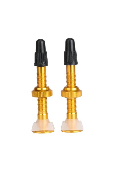 Choice 40mm Yellow 1 Pair BOLANY 2pcs Bicycle Valve 40mm/60mm MTB Road Bike Tubeless Tires Conversion Anodi
