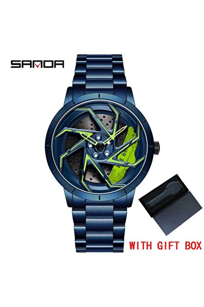 Choice ساعة رياضية للرجال من الفولاذ المقاوم للصدأ مقاومة للماء 360 درجة، بال...