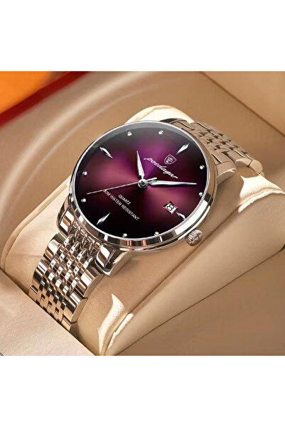 Choice ساعة يد رياضية فاخرة للرجال من الفولاذ المقاوم للصدأ مقاومة للماء ومضي...