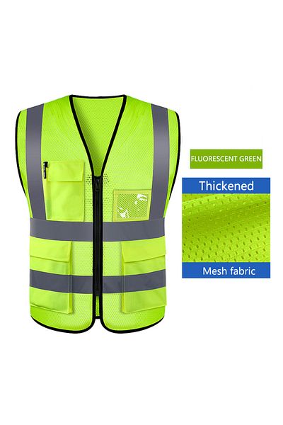 Choice Fgy Bd Mesh Lv Safety High Visibility Vest Adjustable Security Vests Traffic Night Outdoor For Runni