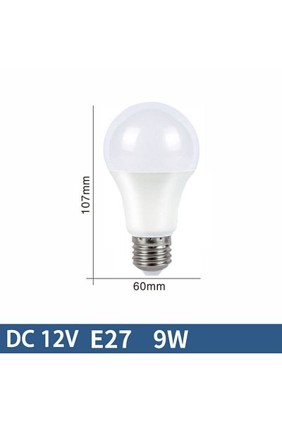 Choice DC12V Warm white E27 9W 10pcs E27 LED Bulb Lights DC 12V lampada luz E27 lamp 3W 6W 9W 12W 15W 18W s