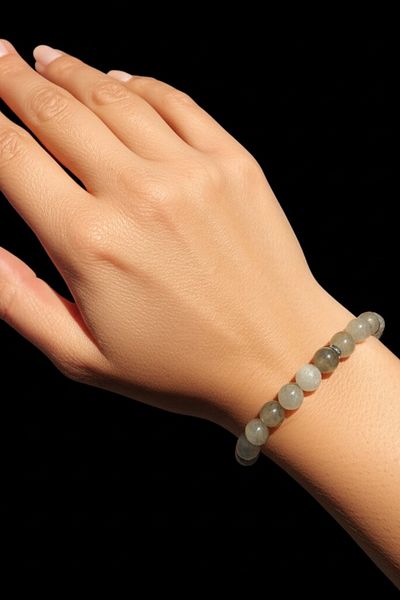 mrmpro "Labradorite Natural Stone Bracelet – Crystal That Strengthens Intuition and Protects from Negative Energy"