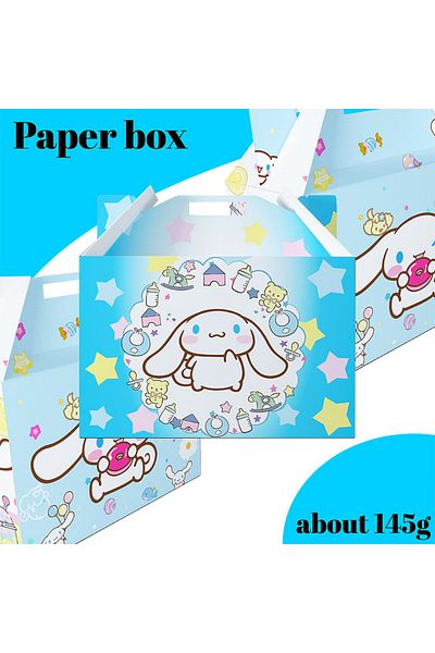 Miniso Paper boxe 10pcs Cinnamoroll Party Paper Plates Cups Banner Tablecloth Disposable Tableware Set For