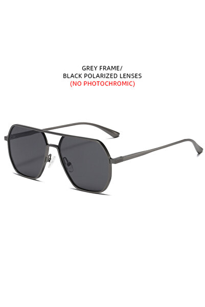 Choice Grey Black Luxury Metal Photochromic Sunglasses Men Women Fashion Pola...