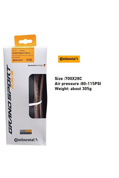 Choice Foldable GRAND 28 BROWN-BOX Continental Road Tire ULTRA Sport III & GRAND Sport Race & Extra 700× 23