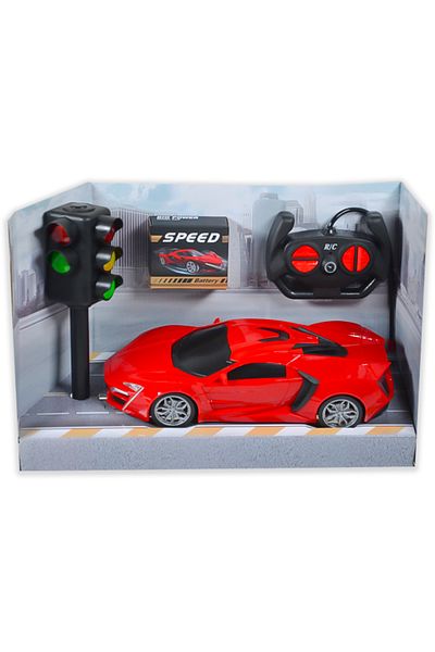 CToys 1:16 Remote Control USB Car Rc with Traffic Light Red 29Ac