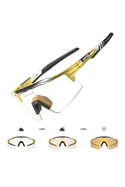 KAPVOE نظارات شمسية فوتوكروميك-عدسة واحدة KE-X75-PC-GO-13 فوتوكروميكية UV400 ...