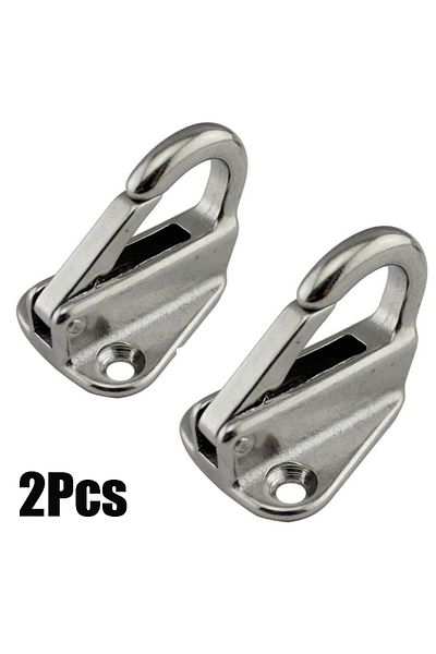 Choice 2 X Marine 316 Stainless Steel Spring Snap Fending Hook Fender Boat Hardware Marine Boat Spring L...