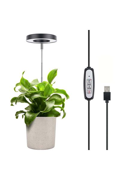 Choice 1 pc Plant Grow Light LED Growing Lamp Full Spectrum for Indoor Plants Height Adjustable Auto Timer