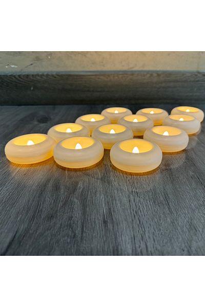 Choice 12pcs 6/12Pcs Waterproof Flameless Light Candle Float Electric Candle Wedding Valentine Decoration R