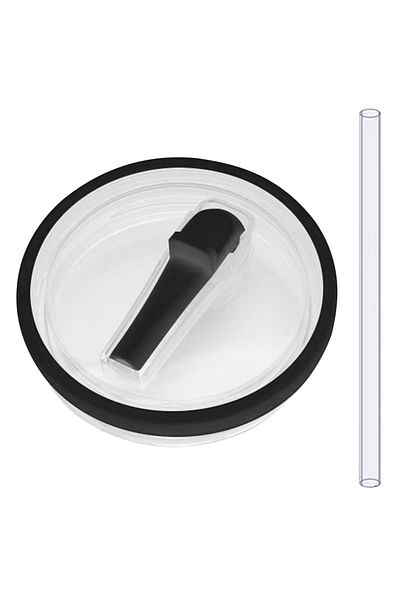 Choice black Reusable 40Oz Tumbler Cover Splash Resistant Replaceble Tumbler Flip Straw Lid Reusable Straw