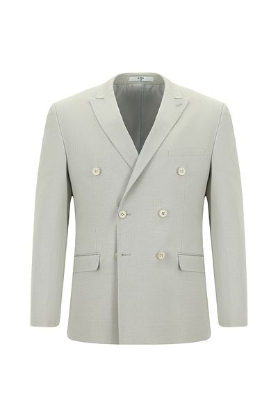 Kiğılı Super Slim Fit Extra Slim Fit Cotton Lyocell Double Breasted Suit