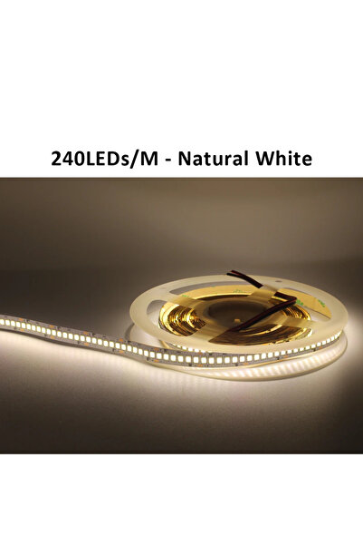 Choice شريط إضاءة LED أبيض طبيعي 240 مصباح LED بطول 5 أمتار و12 فولت، شريط إض...