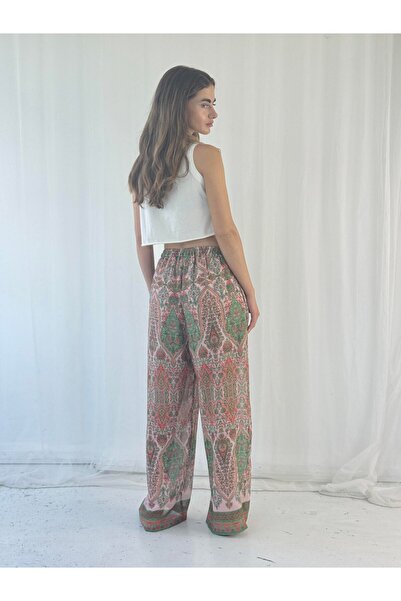 Retrobird Σχεδιαστικό Σορτς Παντελόνι Σιφόν Γυναικείο Κοραλί