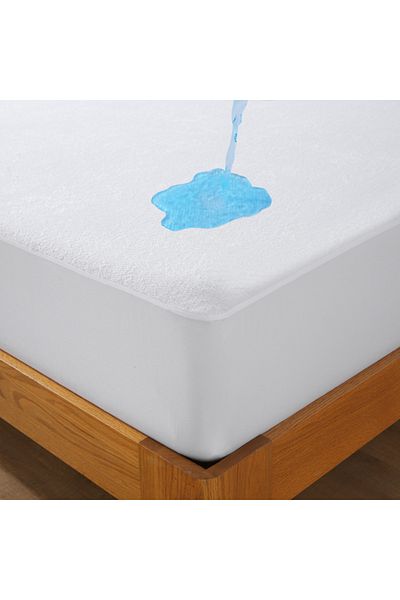 Choice 200x220x30cm 1pc Soft Terry Cloth Waterproof Elastic Fitted Sheet, Breathable Terry Mattress Protect