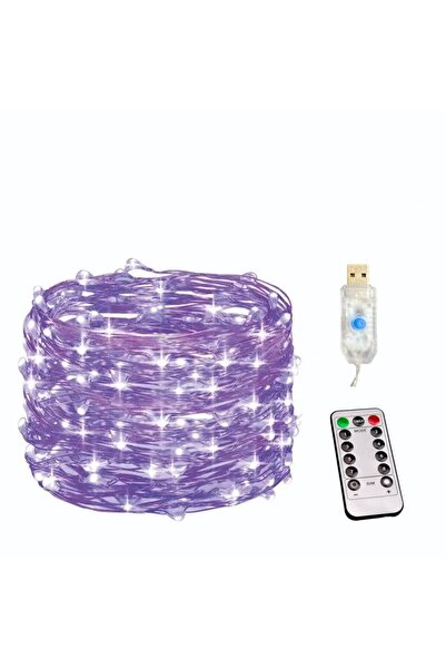 Choice سلسلة أضواء LED USB أرجوانية 8 أوضاع 10 أمتار 100 مصباح LED 5 أمتار / ...