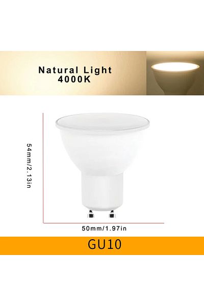 Choice 12w 4 pcs Natural Light 4PCS LED Spotlight Bulb GU10 AC220V 3W 6W 9W 12W 180 Degree Beam Angle High