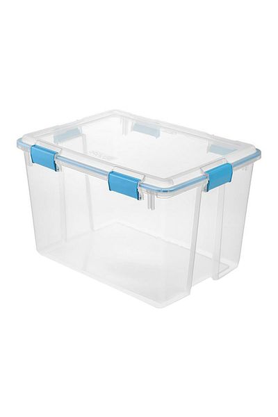Sterilite Premium Stackable Rectangular Space Saving Gasket Box 76 Liter