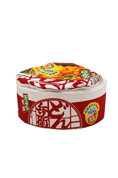 Choice L Red Noodle-Shaped Fleece-Lined Pet Bed Warm Breathable Detachable Ro...