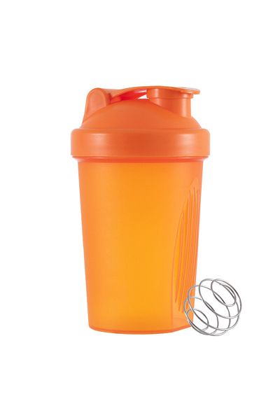 Choice orange 400ML Blender Shaker Bottle with Scale Protein Shakes Leakproof for Powder Workout Gym Sport