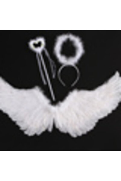 Choice أجنحة الملاك البيضاء، ريش أبيض، جناح خلفي، عرض صور للأطفال، ديكور للبا...