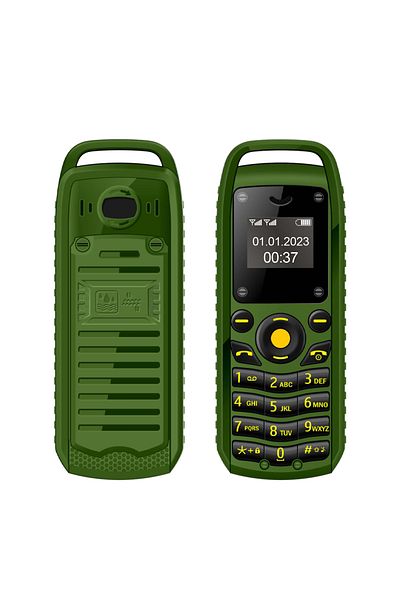 Choice green SERVO B25 Button Mini Mobile Phone 2 SIM Standby Bluetooth Dialing Surround Wear Blacklist Sma