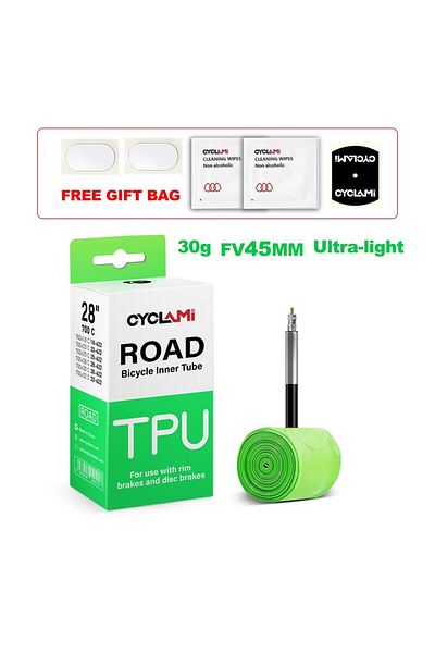 Choice 700c 18-32C 30g FV45mm CYCLAMI Ultralight 30g Bike Inner Tube TPU Material 700C 18 32 Road Bicycle T
