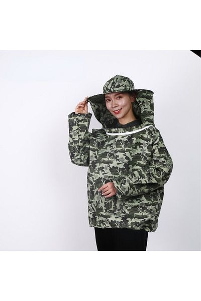 Choice 2 Foldable Beekeeping Suit Jacket Veil Set Double Zippered Beekeeping Protective Suit anti-bee Beek.