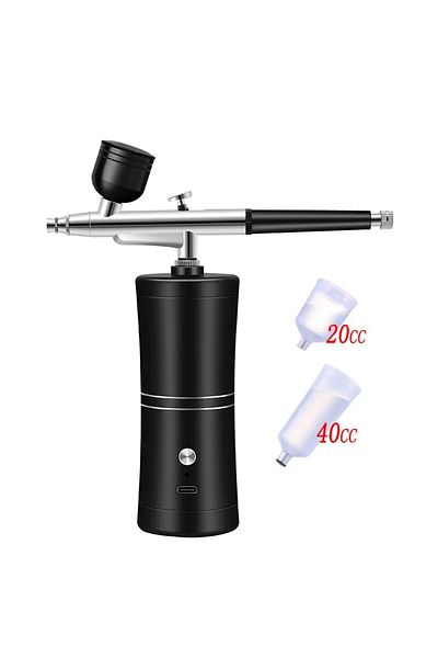 Choice Black Kit 7.4v Airbrush Nail With Compressor Portable Air Brush Nails Compressor For Nail Art Paint