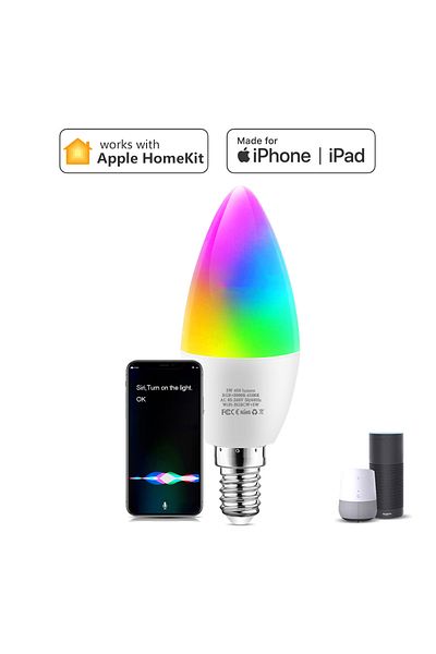 Choice E14 5W Genuine MFI Certified Homekit WiFi Smart LED Light Bulb GU10 E14 E27 RGB Lamp Siri Voice Cont