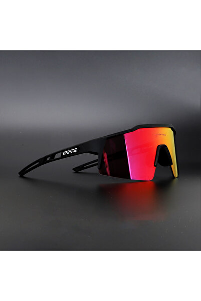 KAPVOE نظارات شمسية لركوب الدراجات من Kapvoe 4 عدسات 02 UV400 نظارات ركوب الدراجات مستقطبة بإطار مدمج لقصر النظر للرجال دراجة