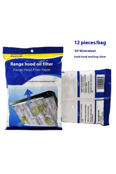 Choice ملصقات زيت المطبخ القصيرة مقاس 43 × 45 سم، مجموعة فلاتر شفاط المطبخ عالية الأداء، امتصاص الزيت، خالية من الدخان